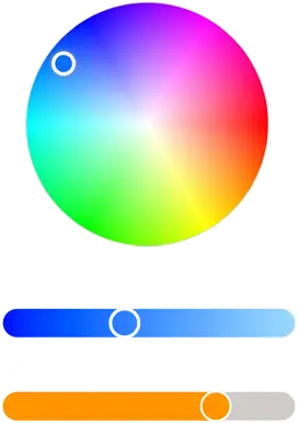 Controle inteligente da iluminação de piscina RGBW pelo aplicativo Tholz, com ajuste de cores, brilho e cenários.