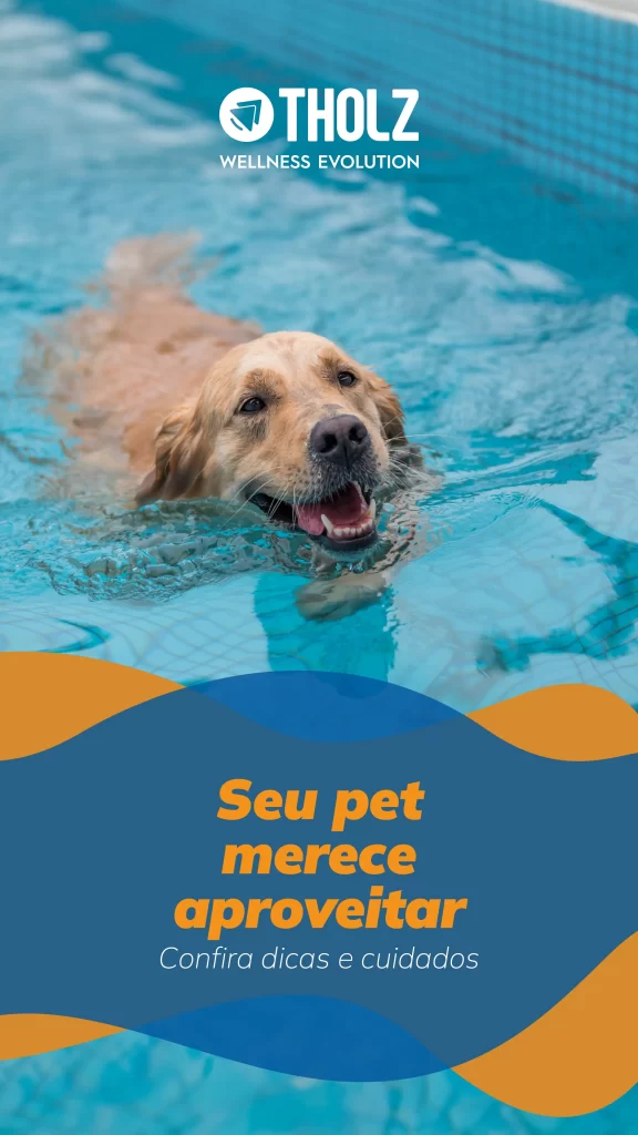Capa do eBook “Pet na Piscina – Dicas e Cuidados”.