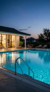 Aplicativo Tholz Smart Home para controle inteligente da iluminação e automação da piscina.